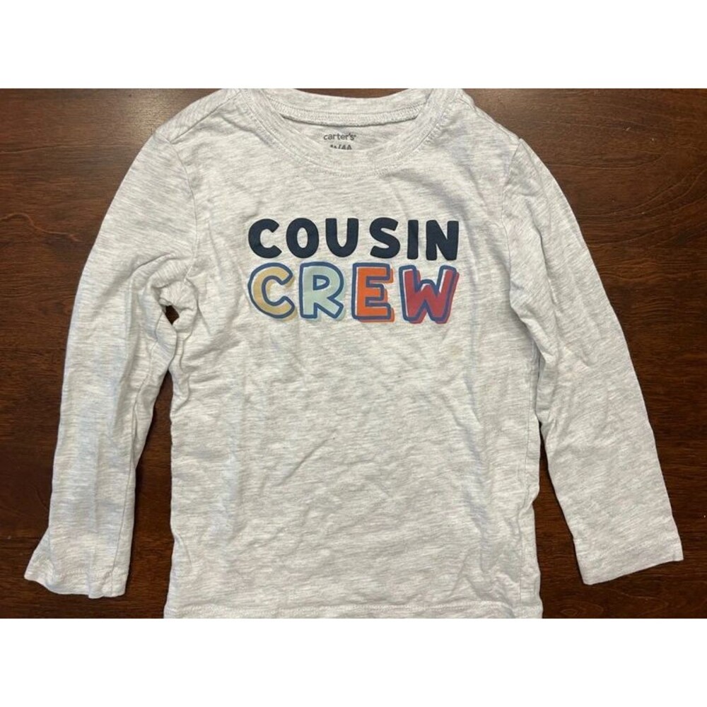 Carter’s Cousin Crew Unisex Long Sleeve T-Shirt Toddler Size 4T Boys Girls